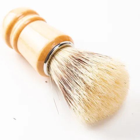 Professional Men Shaving Brush Wood Handle Boar Bristle Salon Shaving Foam Brush For Wet Shave Barber Beard Cleaning Tool