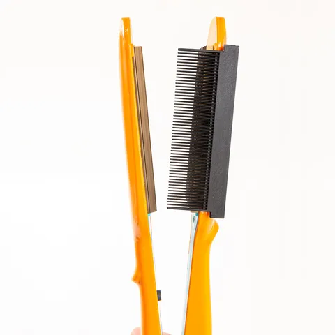 Peigne Lisseur en Nylon Fibre de Carbone Accessoire pour Fer à Lisser Peigne de Coiffage Résistant à la Chaleur pour Salon Maison