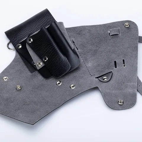 Professionelle Friseur Werkzeug Gürteltasche PU Leder Multi Tasche Schere Aufbewahrungstasche Friseursalon Taille Pouch Gürtel Zubehör Schwarz