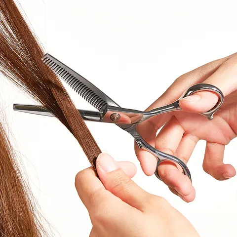 Professional Stainless Steel Barber Scissors Hair Thinning Scissors Fishbone Teeth Shears Salon Home Haircutting Tool
