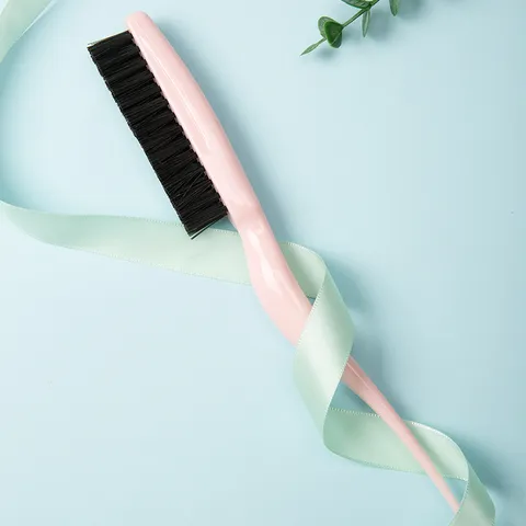 Professional Boar Bristle Teasing Brush Three Row Rat Tail Hair Comb For Hair Styling Volumizing Backcombing Women Salon Tools