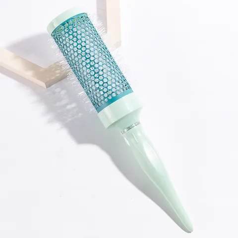 Spazzola per Capelli Rotonda Professionale Cilindro in Alluminio Ceramica Ventilata Pettine a Rullo Strumento per Parrucchieri