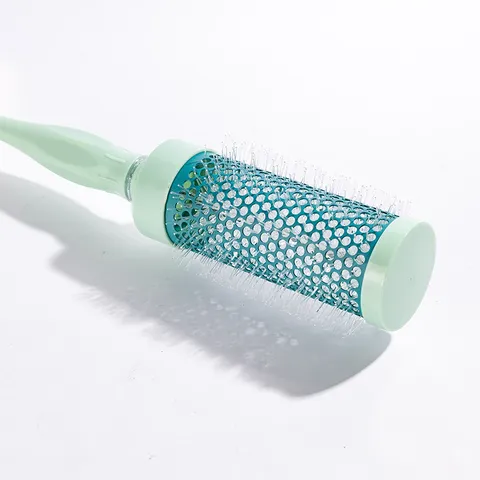 Spazzola per Capelli Rotonda Professionale Cilindro in Alluminio Ceramica Ventilata Pettine a Rullo Strumento per Parrucchieri