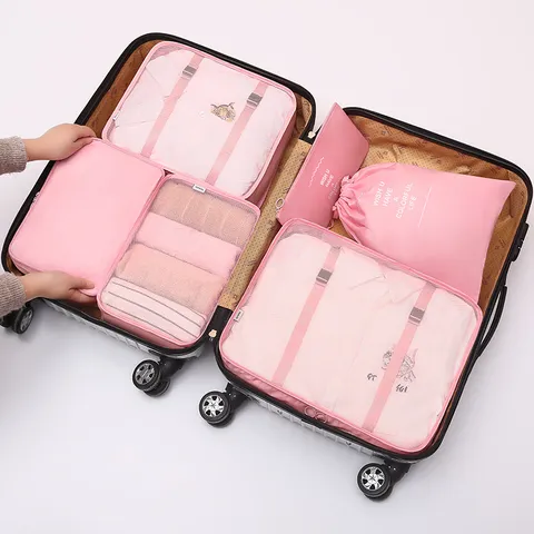 Reise Aufbewahrungstaschen Wasserdicht Koffer Organizer Packwürfel Kleidung Aufbewahrungstaschen Reise Zubehör