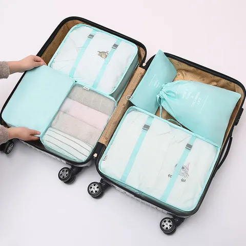 Reise Aufbewahrungstaschen Wasserdicht Koffer Organizer Packwürfel Kleidung Aufbewahrungstaschen Reise Zubehör