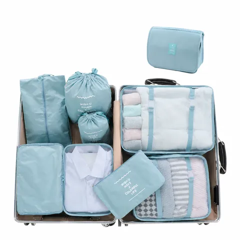Reise Aufbewahrungstaschen Wasserdichte Koffer Organizer Packwürfel Kleidung Sortierung Taschen Tragbare Reise Zubehör
