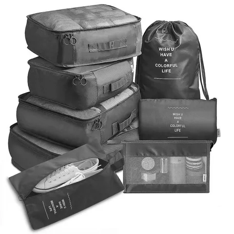 Reis Opbergtas Set Koffer Organizer Kubussen Waterdicht Draagbare Kleding Sorteer Tassen Reistoebehoren