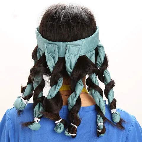 Bigoudi Sans Chaleur Bandeau Poulpe Nuit Sommeil Tissu Matelassé Mousse EPE Grands Bigoudis À Vagues Pour Femmes Outils De Coiffure DIY