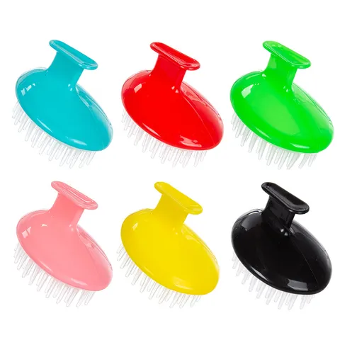 Massaggiatore Cuoio Capelluto in Silicone Spazzola per Shampoo Pettine Pulizia Capelli Secchi e Umidi Setole Morbide Strumento Massaggio per Doccia