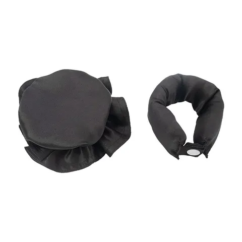 Gorro de Dormir de Doble Capa de Satén Sombrero de Sueño Ajustable Gorro de Pelo Impermeable Conjunto de Estilismo de Varilla Rizadora sin Calor para Mujer