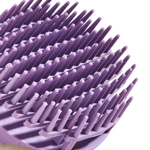 Hohle Haar Shampoo Bürste Kopfmassagegerät Weiche Silikon Haarwaschkam Bad Dusche Kopfhaut Schrubbbürste Haarpflegewerkzeug
