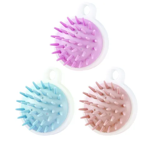Brosse de Massage du Cuir Chevelu Minimaliste Japonais Brosse à Shampooing PP TPE Coussin d'Air Nettoyeur de Tête Poils Souples Brosse de Bain Massage