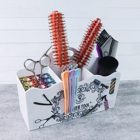 Professionelle Retro Friseurscheren Aufbewahrungsbox ABS Acryl Salon Werkzeug Organizer Koffer Mit Abnehmbarem Futter