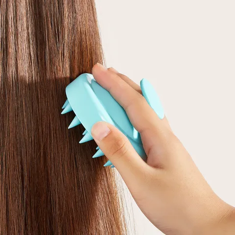 Massager Τριχωτού Κεφαλής Σιλικόνης Βούρτσα Σαμπουάν Χτένα Πλυσίματος Μαλλιών