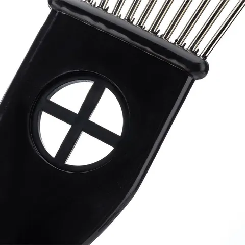 Stainless Steel Metal Teeth Barber Wide Tooth Comb Hair Pick Afro Hair Styling Pick Comb Salon Hairdressing Tool