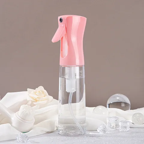 Bottiglia Spray a Pressione Continua da 300ml in Plastica PET Atomizzatore d'Acqua a Nebbia Fine per Parrucchieri Giardinaggio Cura della Pelle Strumenti di Pulizia