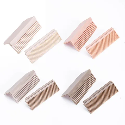 Portable Hair Straightener Comb Attachment For Electric Flat Irons Nylon Carbon Fiber PPS Heat Resistant Detachable Styling Comb Salon Home Hair Styling Tools