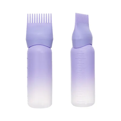 Gradient Haarfärbe Applikatorflasche Mit Kopfhautmassage Wurzelkamm Professionelles Salon Haarfärbe Werkzeug Kopfhautpflege Flasche