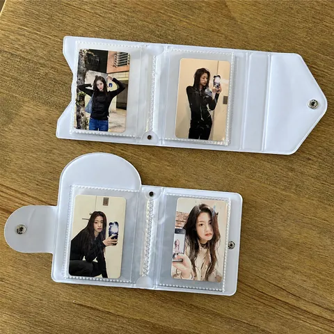 Ins Schattige Pixel Kat Fotokaarthouder Mini Fotoalbum Transparant Map Schattige Idol Kaart Opslag Boek Zak Cadeau
