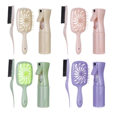Tarwestro Haarborstel Kit Holle Hoofdhuid Massage Kam Fijne Nevel Spuitfles Styling Edge Borstel Voor Haarkleuring