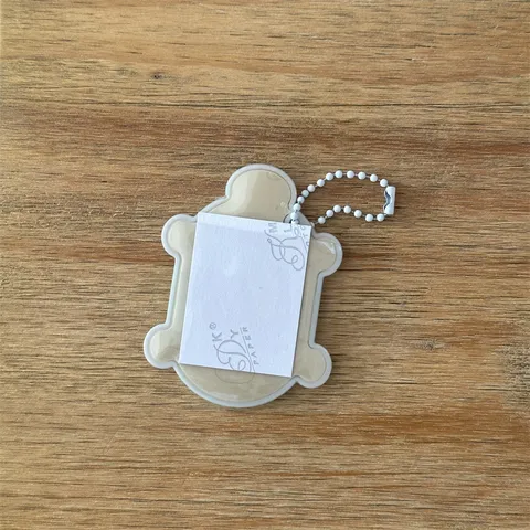 Porte-Carte Mignon Tortue Dessin Animé Porte-Photo ID Idol Photocard Porte-Clés Étui de Protection Transparent en PVC