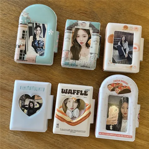Ins Style Créatif Thème Nourriture Album Photo Polaroid 3 Pouces Mini Porte-Carte PVC Mignon Livre de Stockage Photocard Idole Cadeau