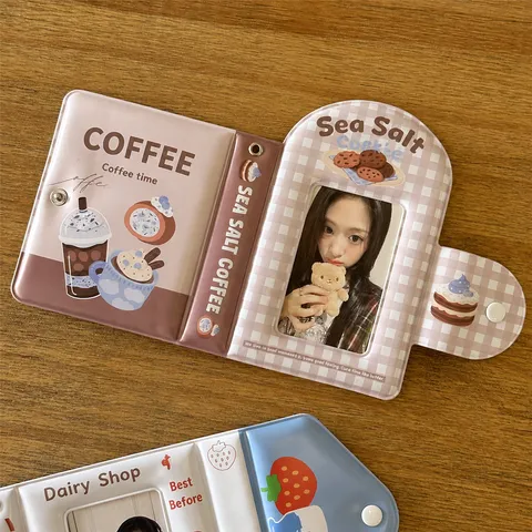Japanischer Ins-Stil 3 Zoll Instax Fotoalbum Kartenhalter Süße Milchbox Biscuit Verpackung Design Aufbewahrungsbuch