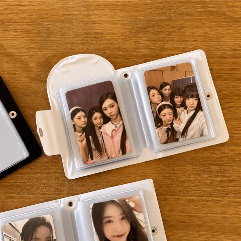 Cute Angel Heart PVC Mini Photo Card Holder 3 Inch Idol Photocard Binder Pocket Album Storage Book