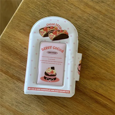 Ins Stil Kreatives Lebensmittel Thema 3 Zoll Polaroid Fotoalbum Mini Süße PVC Karteninhaber Idol Fotokarte Aufbewahrungsbuch Geschenk