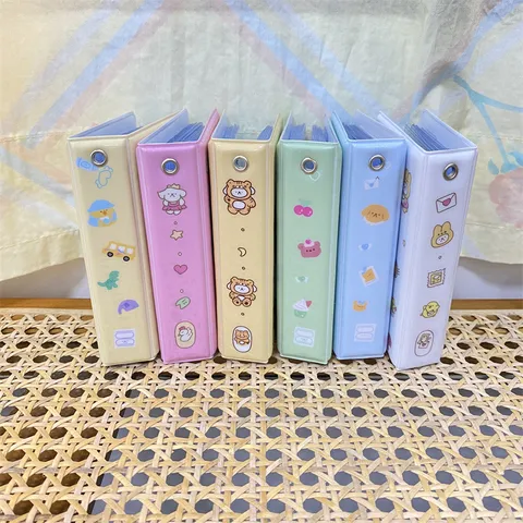 Ins Mignon Dessin Animé Animal PVC Mini Album Photo Polaroid Photocard Support de Stockage Portable Idol Collecte Livre