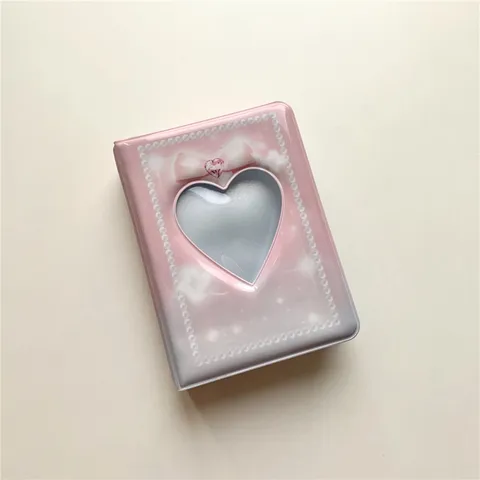 Mini Photo Album me Roz Perla Dantela Style Ins Charitomeni Thiki Fotografion Idol Vivlio Syllogis