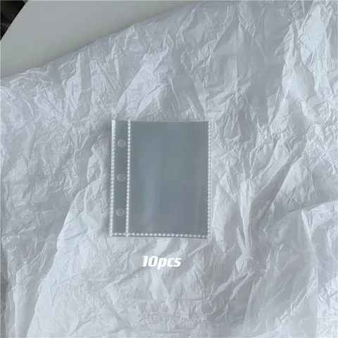 Transparent PP Loose Leaf Binder Refill 3 Hole Clear Protector Pockets For Binder Refillable Photo Album Organizer