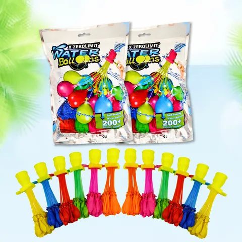 Multicolor Latex Water Balloons Quick Filling Magic Water Balloons Outdoor Party Kids Toys Self Sealing Water Bomb Pack