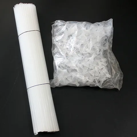 Balloon Stick Holder Transparent White Hardened Plastic Rods Handheld Support Sticks For Party Wedding Decoration