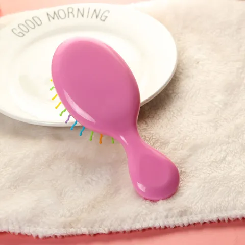 Enfants Couleur Bonbon Mini Coussin d'Air Massage Peigne à Cheveux Portable Antistatique Lissage Brosse Outil de Soin des Cheveux