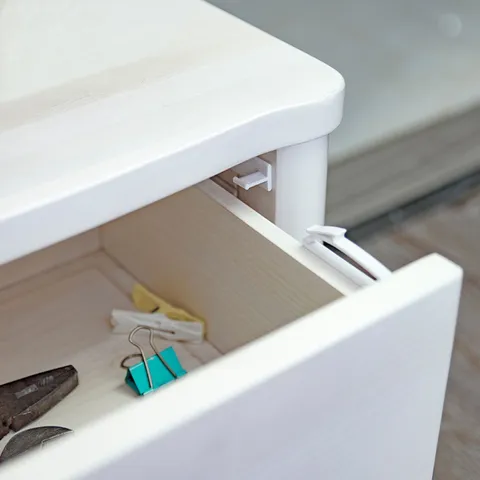 Baby Veiligheidsslot Onzichtbaar Ladeslot ABS Kunststof Antiklem Kast Veiligheidsbescherming Voor Thuis
