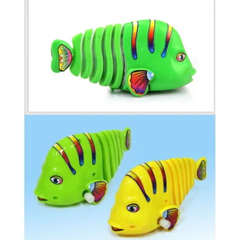 Aufziehbar Spielzeug Fisch Uhrwerk Schwimmender Fisch Kunststoff Mechanische Interaktive Bewegliche Tier Spielzeug Geschenk Für Kinder