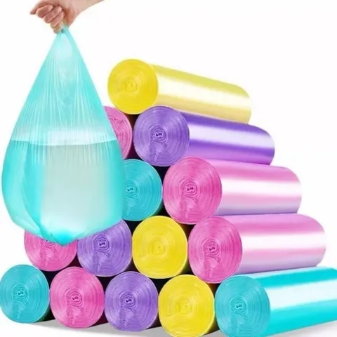 Bolsas de Basura Desechables de Parte Superior Plana Engrosadas Bolsas de Basura de Cocina Doméstica Bolsas de Desperdicios de Plástico Resistentes