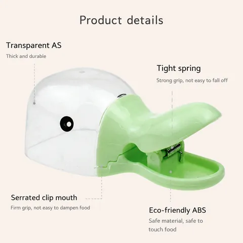 Cute Duckbill Pet Food Scoop Multi-Functional Cat Dog Food Spoon Sealing Clip Plastic Food Storage Shovel