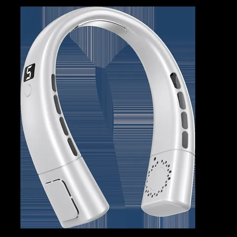 Tragbarer Halsventilator Ohne Blätter USB Wiederaufladbarer Trägbarer Hängender Ventilator Mit Eiskühlung Und Digitalanzeige