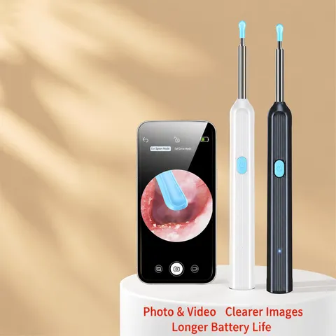 Smart Visual Ear Cleaner LED Light Ear Wax Removal Tool HD Camera Ear Scope Otoscope Kit For Home Daily Care