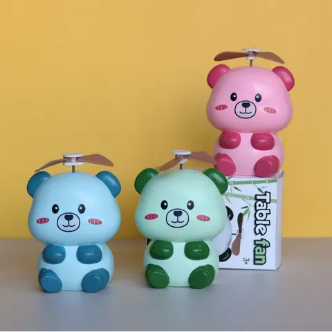 Ventilateur Mini USB Portable Mignon Animal De Dessin Animé De Bureau Portable Ventilateur De Refroidissement Avec Batterie Intégrée Pour Étudiants Maison Bureau