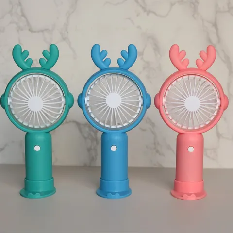 Mini Ventilatore Portatile Ricaricabile USB Con Base 3 Velocità Piccolo Ventilatore Da Tavolo Per Viaggio Ufficio Casa