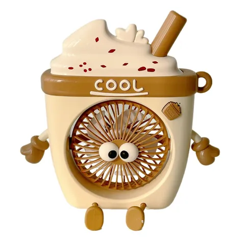 Simpatico Ventilatore Da Tavolo USB A Forma Di Gelato Con 3 Velocità Regolabili Mini Ventilatore Di Raffreddamento Portatile Con Supporto