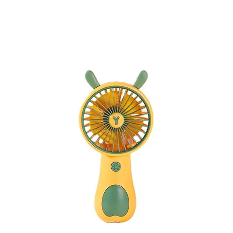 Ventilatore Portatile a Mano Mini USB Simpatico Cartone Animato Orecchie di Animale Ventilatore Elettrico Ricaricabile Ventilatore da Tavolo Per Esterno Ufficio