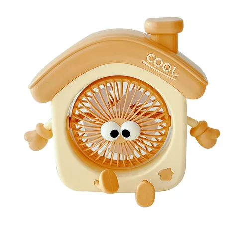 Mini Ventilatore da Tavolo a Forma di Carina Casa USB Ricaricabile Portatile Ventilatore di Raffreddamento Cartoon Elettrico Per Ufficio Casa