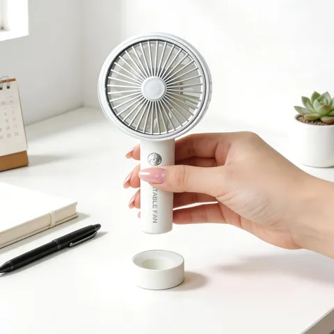 Mini Ventilatore Portatile USB Ricaricabile Piccolo Ventilatore da Scrivania Ventilatore di Raffreddamento Personale a 3 Velocità Per Ufficio