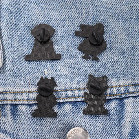Whimsical Cartoon Animal Doctor Enamel Pin Alloy Brooch Funny Cat Dog Cow Duck Badge For Backpack Clothing Decoration Unisex Jewelry
