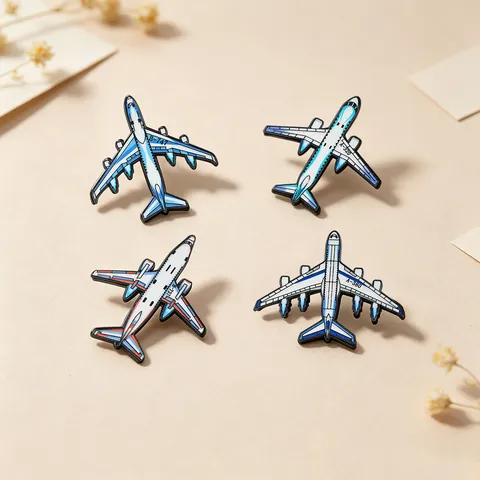 Alloy Vliegtuig Speldje Creatieve Luchtvaart Thema Civiel Vliegtuig Badge Voor Jas Pak Uniform Accessoires Cadeau Unisex