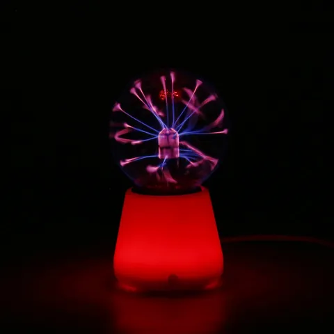 Luz Nocturna de Bola de Plasma USB Esfera de Rayos Mágica Táctil Lámpara de Ambiente Colorida Decoración de Escritorio Regalo